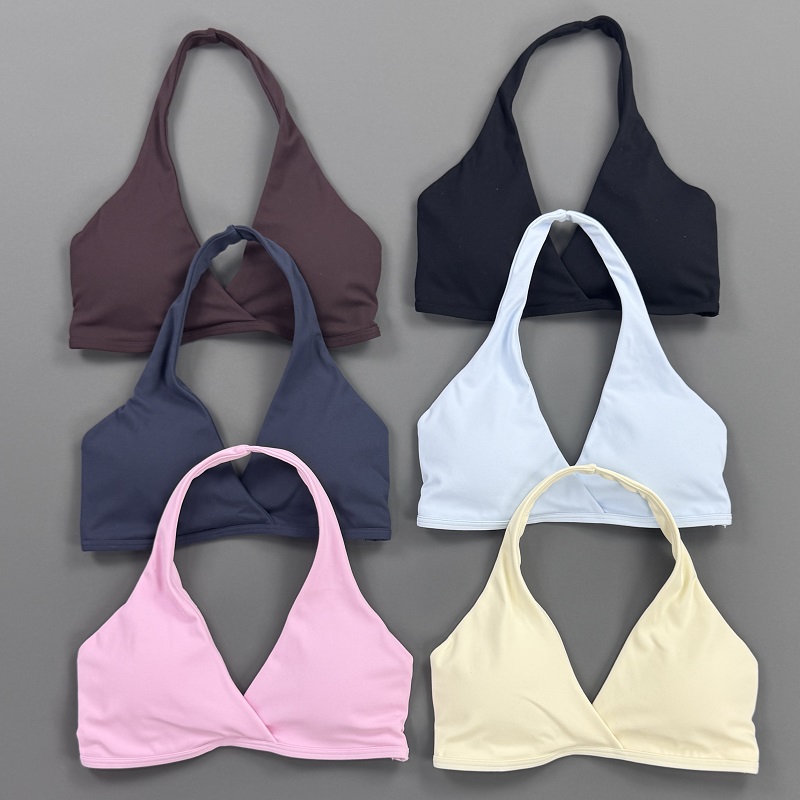 Sports Bra Racerback - 여성용 짐탑 홀터넥 스포츠 브라 프론트