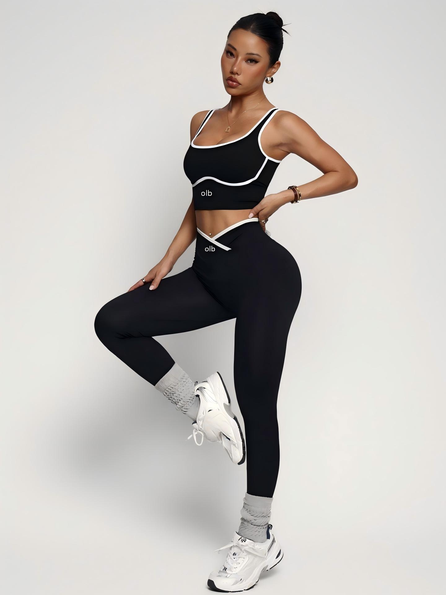 2피스 신상 스포츠 브라 베스트 팬츠 피트니스 슈트,  - Sports Bra Racerback 리뷰 및 가격