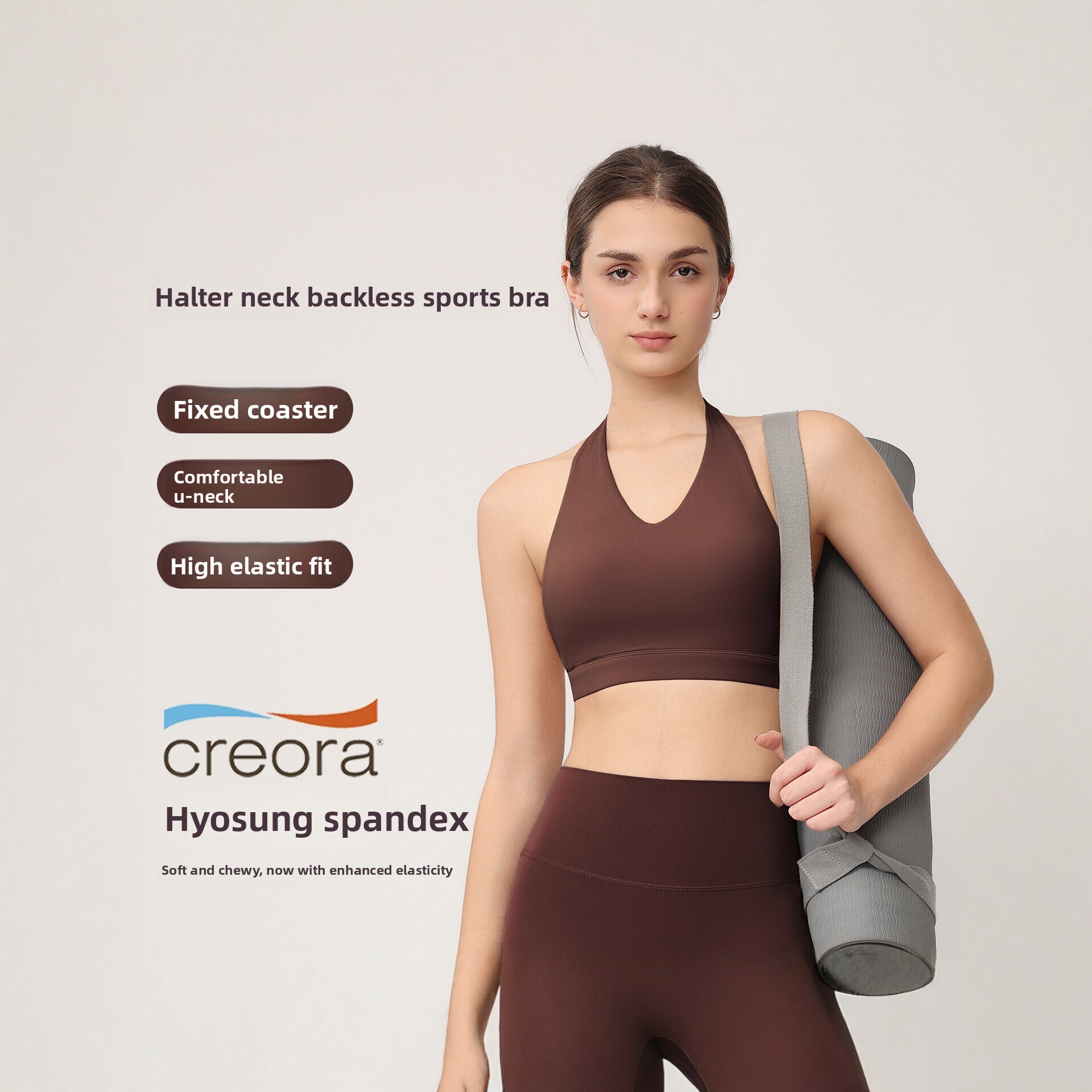 여성용 홀터 스포츠 브라, 고정 패드 포함, 충격 방지 - Sports Bra Racerback 리뷰 및 가격
