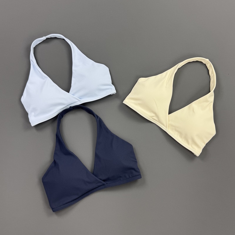 여성용 짐탑 홀터넥 스포츠 브라 프론트 크로스 V넥 패 - Sports Bra Racerback 리뷰 및 가격